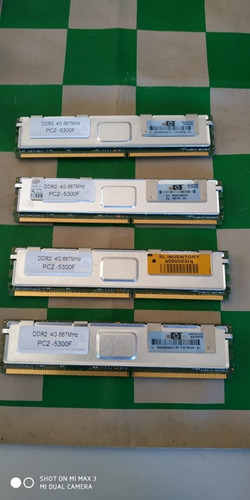 Imagem 2 de 2 de Memoria De Servidor Ddr2 16gb ( 4 X 4gb)