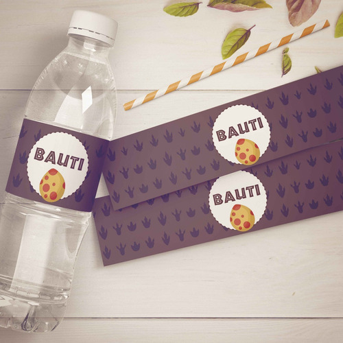 Imagen 6 de 9 de Kit Imprimible Dinosaurios. Decoración, Tarjetas Y Candy Bar