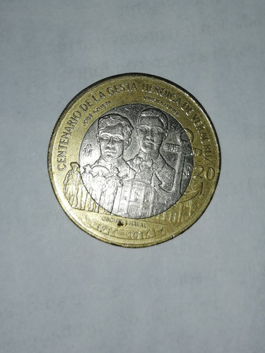Moneda Conmemorativa 100 Años De La Gesta Heroica De Ver. 