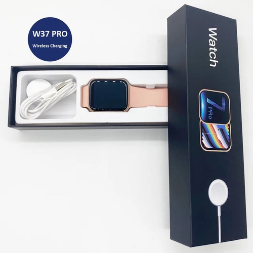 Imagen 3 de 10 de Reloj Inteligente Smart Watch W37 Pro Serie 7 + 1 Correa