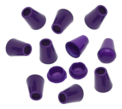 10x Clips De Palanca Para Topes De Campana, Púrpura