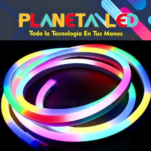 Imagen 7 de 7 de Cinta Rollo Tira Led Rgb Neon Flexible 12v 5mts + Control