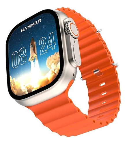 Reloj Smartwatch T900 Ultra 2 Big 2.19 Carga Inalámbrica Negro Milanese Naranja Gris
