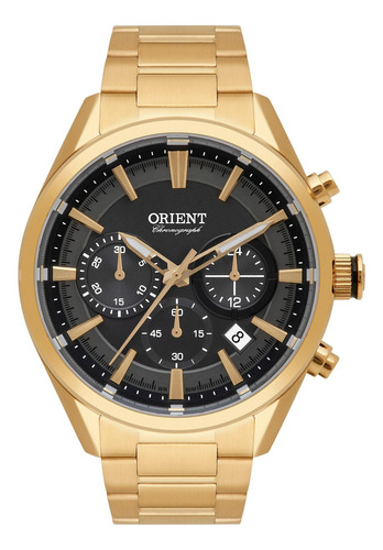 Relógio Orient Masculino  Mgssc046 G1kx Dourado