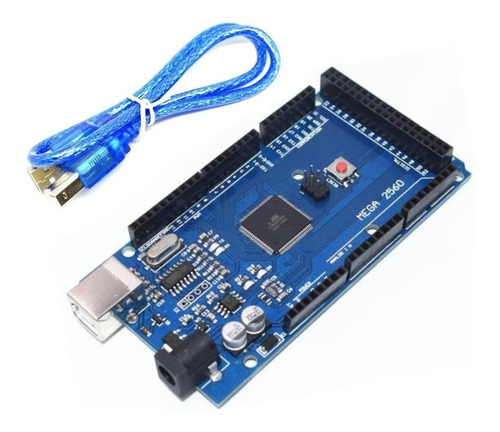 Imagen 1 de 3 de Arduino Mega 2560 + Cable Usb Ch340 Compatible Con Arduino