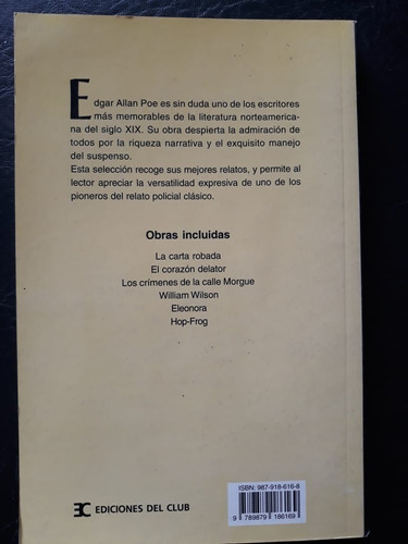 Los Crímenes De La Calle Morgue Y Otros Cuentos Poe Del Club (Usado)