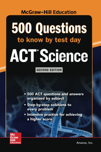 Libro: 500 Act Science Questions To Know By Test Day, Second