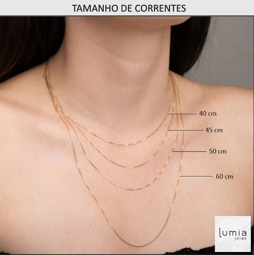Imagem 5 de 5 de Gargantilha Fio Letra Madre Perola Em Ouro 18k/750