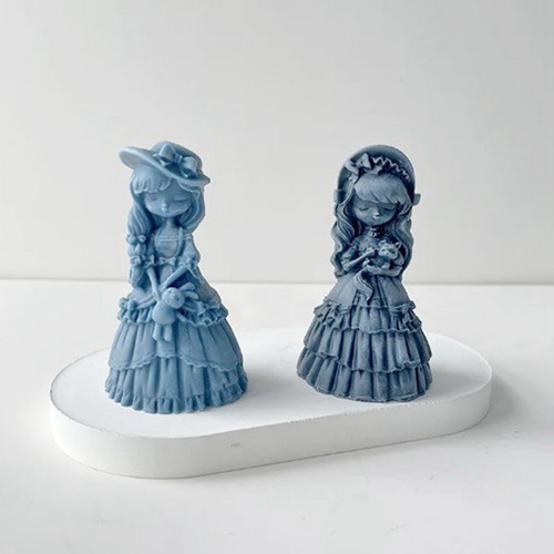 Molde De Silicona Para Velas Con Forma De Princesa Pequeña E