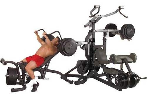 Body Solid Sbl460p4 Freeweight Leverage Gym Package