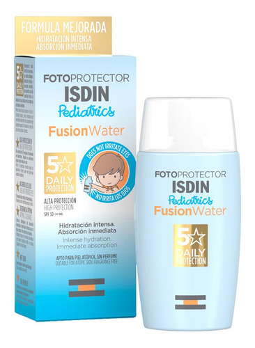 Isdin Fotoprotector Pediatics Fusion Water Spf 50 X 50ml.