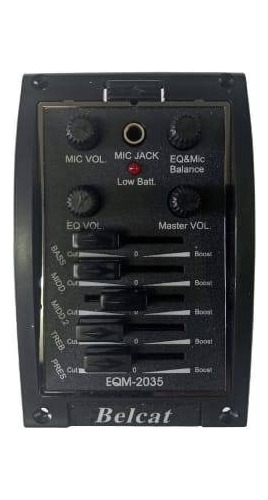 Equalizador Belcat 5 Band Piezo + Magnet Microfone Eqm-2035