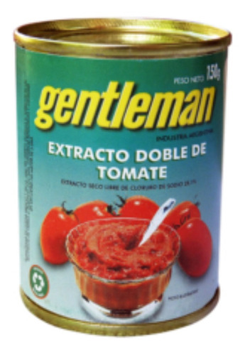 Extracto De Tomate Doble Gentleman Caja 30 Unidades X 150 G