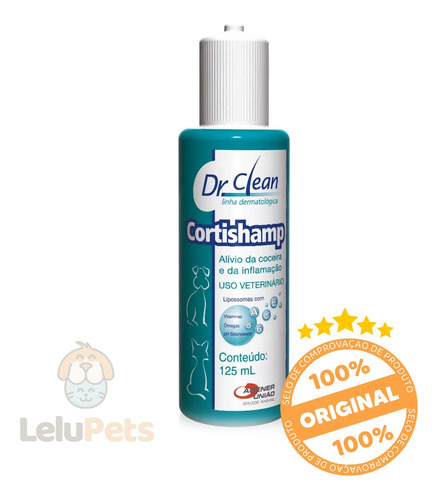 Cortishamp Shampoo Para Cães E Gatos 125ml Agener União