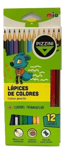 Lapices De Colores Acuarelables Pizzini x 12