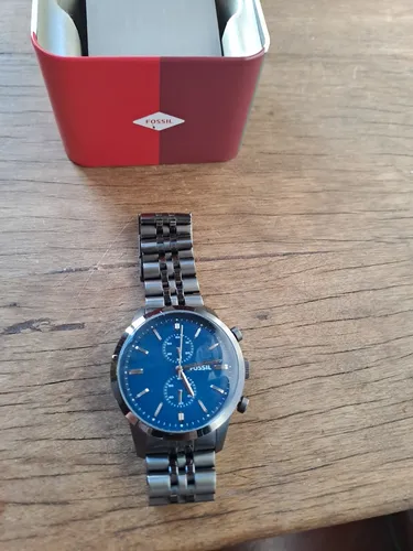Reloj Fossil Fs4786 Cronografo En Acero Inoxidable (Usado)
