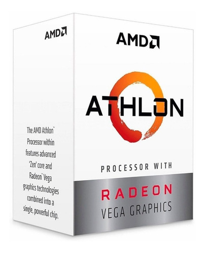 Procesador Amd Athlon 3000g 3.5ghz 2 Núcleos Ddr4 