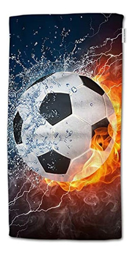 Hgod Designs Cool Soccer Ball Art Toallas De Mano, Amazing F