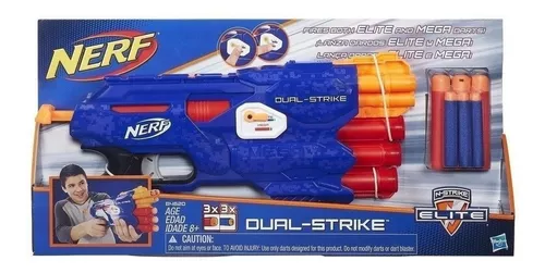 Nerf N-Strike Elite Mega - Dual-Strike - Hasbro - B4620 em Promoção na  Americanas