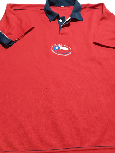 Camiseta De Fútbol De Selección De Chile Antigua Tipo Polo 