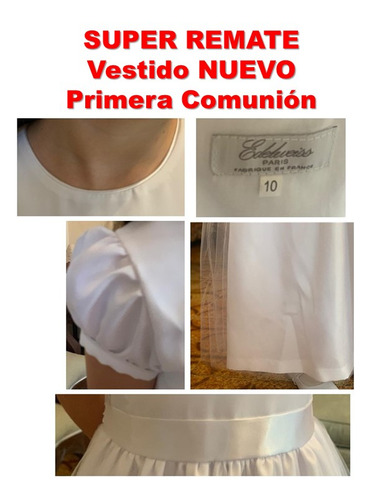 Super Remate Hermoso Vestido Nuevo De Primera Comunión