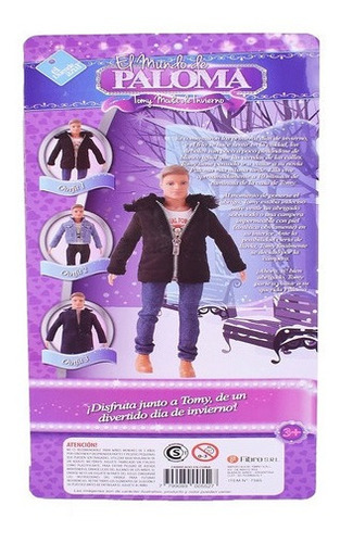 Imagen 3 de 6 de Muñeco Tomy Moda De Invierno El Mundo De Paloma 7585