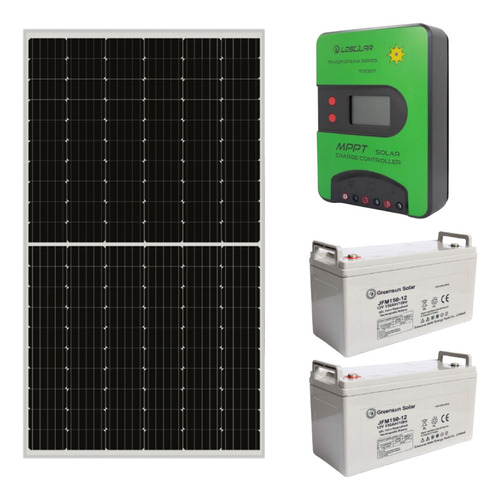 Kit Solar Heladeras Grandes Bateria Regulador Panel 12vcc