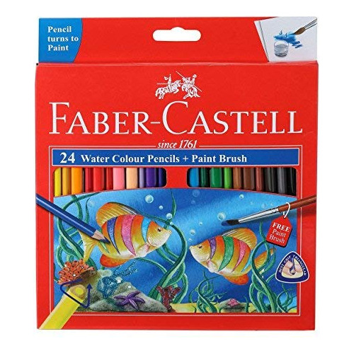 Lápices De Acuarela Faber-castell (24 Colores) Suministros 