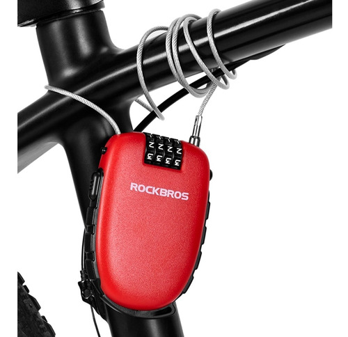 Candado De Seguridad Con Clave Rockbros Para Bicicleta Moto 