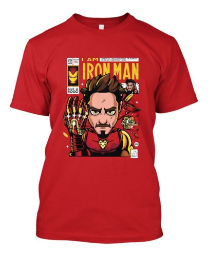 Camiseta Estampada Iron Man Marvel