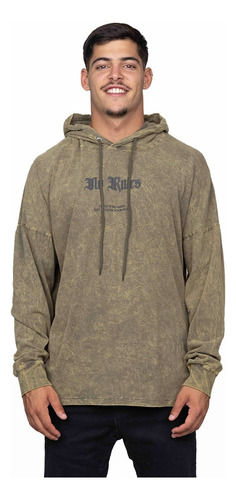 Buzo Hoodie Oversized No Rules Washed Rever Pass
