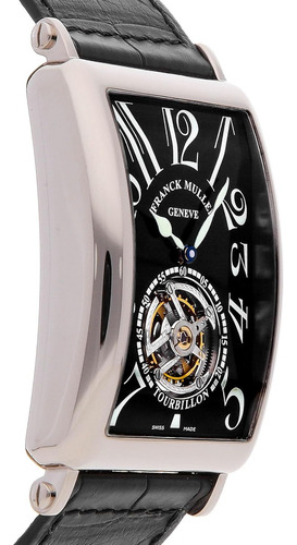 Long Island Manual Wind Black Dial Watch 1200 T (segunda Man (Reacondicionado)