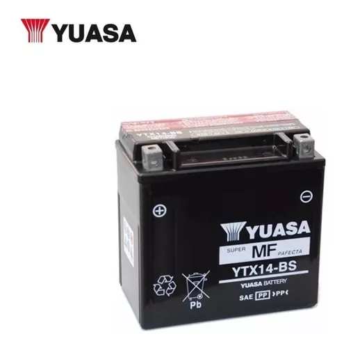 Baterías Yuasa YTX14-BS para moto