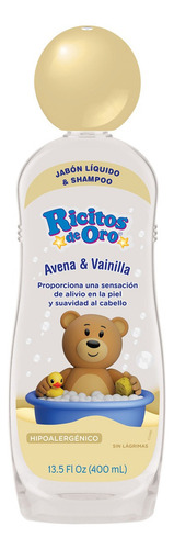 Jabón Líquido Avena Y Vainilla Botella de 400ml Ricitos De Oro