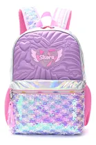 Comprar Mochila Espalda Alma Lentejuelas 18p Skora Sharif Express Color Lila Diseño De La Tela Matelassé