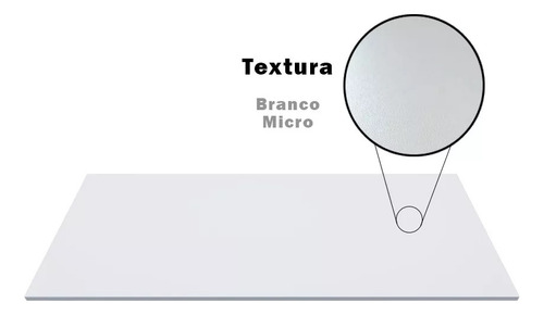 Tampão D/mesa Em Mdf 180x70 Branco Mdf 15mm Sem Suportes.