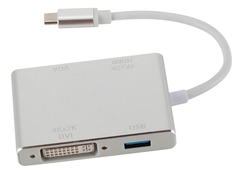 Novo Cabo Usb 3.1 Tipo C Para Usb-c 4k Hdmi Vga Dvi Hub