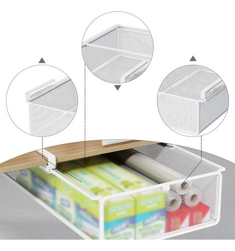 Organizador De Ropa Interior Con Cajón Extraíble L Blanco