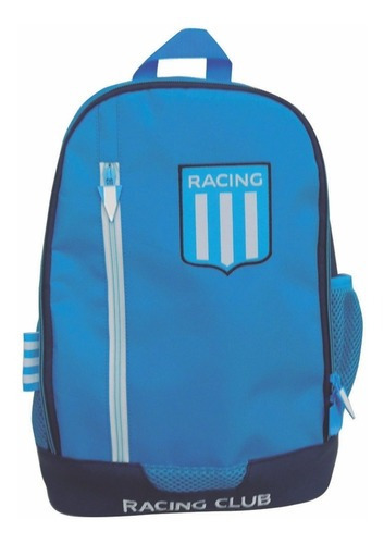 Mochila Espalda Racing Club 16p Cresko - Sharif Express Color Azul con Celeste