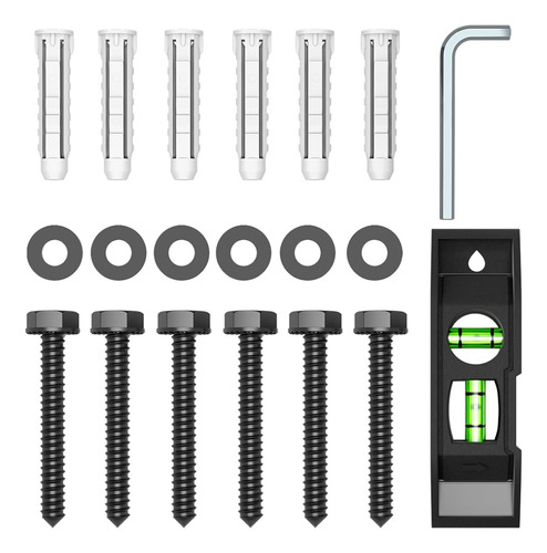 Kit Lag Bolt Para Montaje En Pared De Tv, Incluye Bisagras M