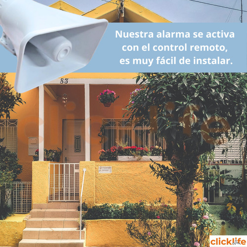 Alarma Sirena Wifi 30w Con Sensor Movimiento App Alexa