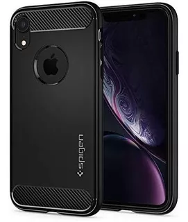 Funda Spigen Rugged Armor Para iPhone XR Negro Mate