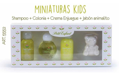 Petit Enfant Kids Estuche Miniaturas X4 Produc Bebe Y Chicos