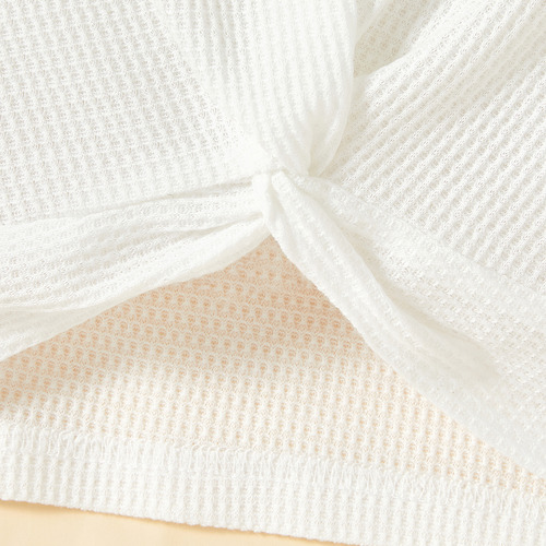Conjunto Respirable D Pantalones Cortos Y Top Liso Para Niña Naranja Claro 4-5 Años