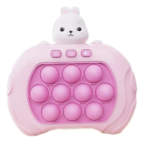 Consola electrónica antiestrés Pop It Gamer Pink Bunny