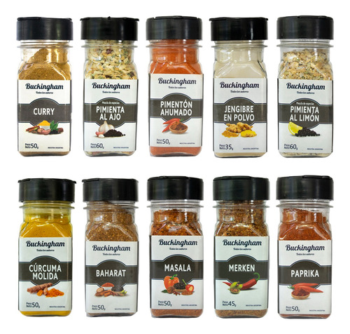 Especias Gourmet Buckingham Mix X 10 Unidades