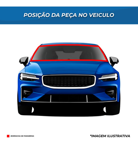 Par Borracha Parabrisa E Vigia Sem Friso Gol 1980 A 1994
