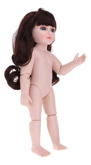 Bjd desnudas muñeca 21 móviles articulación esférica muñeca parte del cuerpo con pelo
