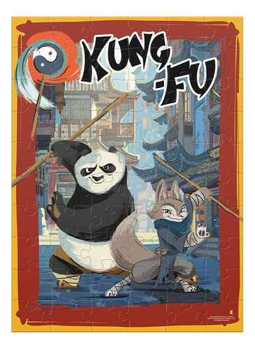 Rompecabezas Bolsa Foil Kung Fu Panda 4 60pz