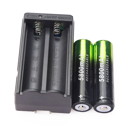 Bateria Pila Recargable 5800 Li-ion 18650 3.7v Con Cargador